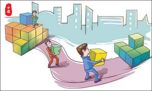 小旗進(jìn)貨漫畫(huà)示意圖