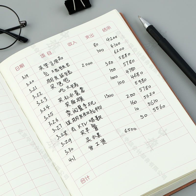 簡(jiǎn)單的記賬簿 簡(jiǎn)單的記賬簿