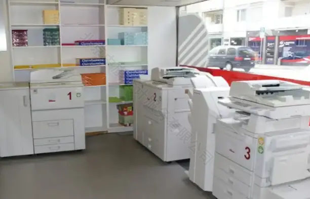 打印店內(nèi)的陳設