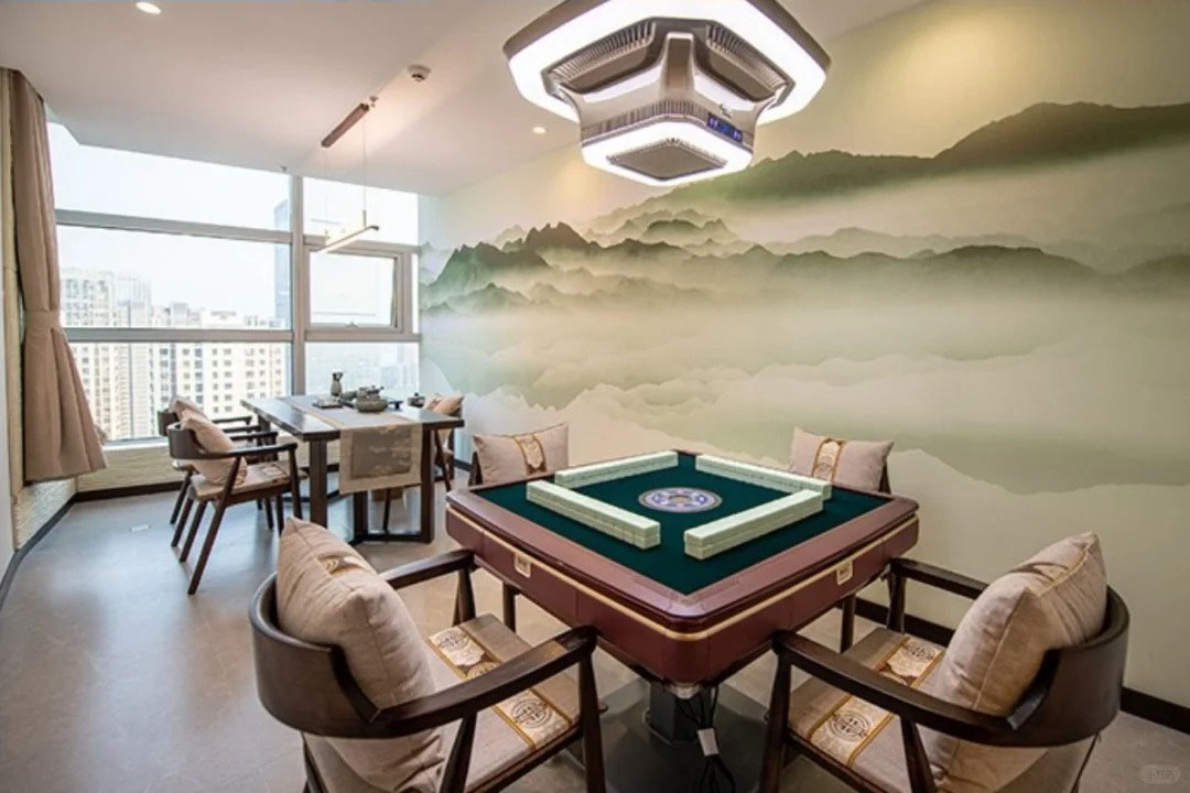 我們樓下新開的茶館可以直接打麻將風景優(yōu)美