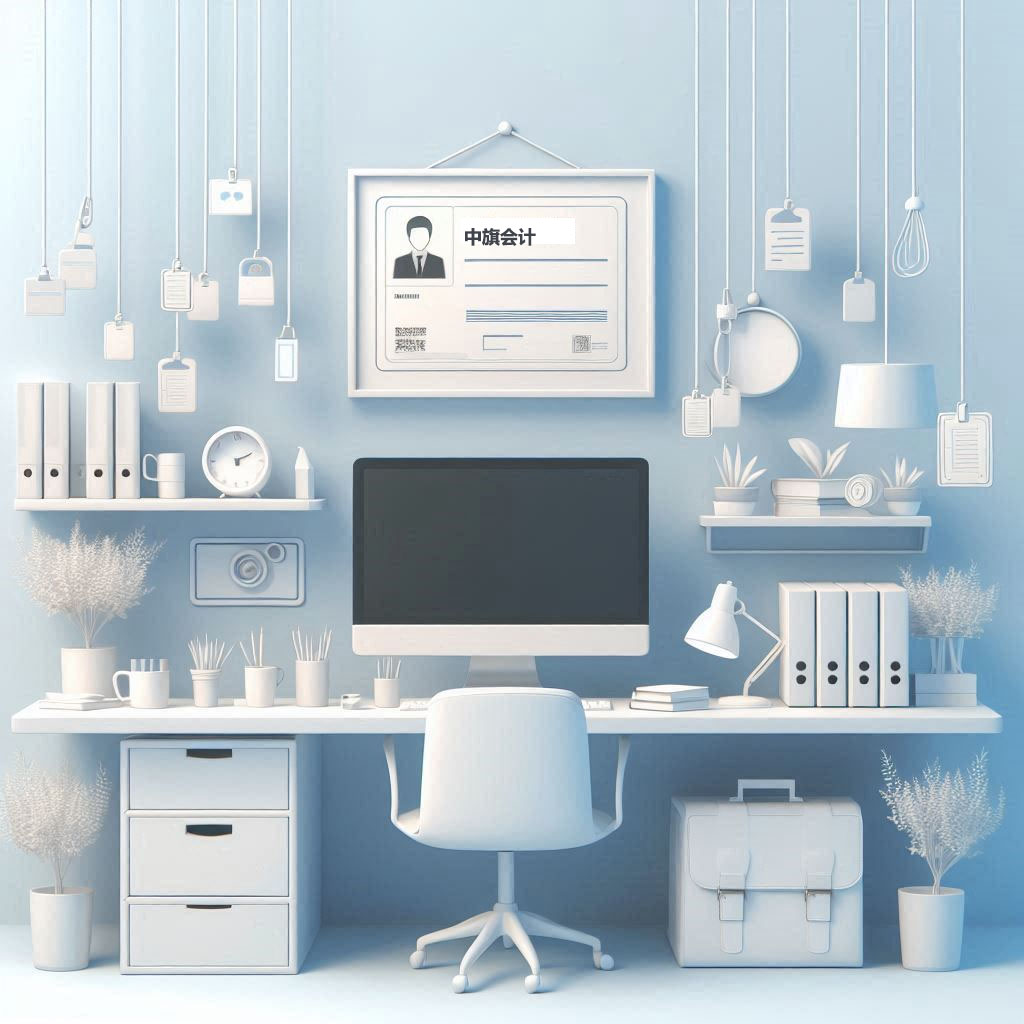 懸掛的中旗會(huì)計(jì)資格證書.jpg