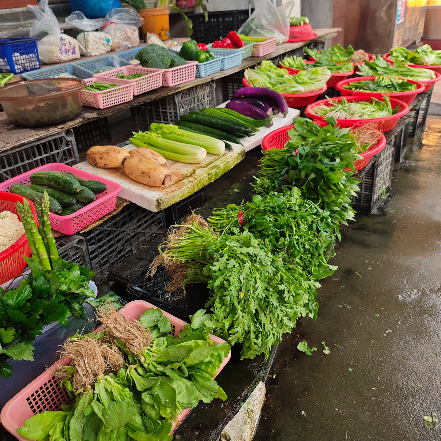 菜市場(chǎng)里邊的蔬菜