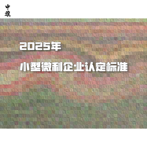 2025年小型微利企業(yè)認(rèn)定標(biāo)準(zhǔn)
