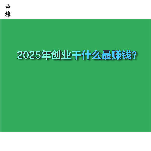 2025年創(chuàng)業(yè)干什么最賺錢？