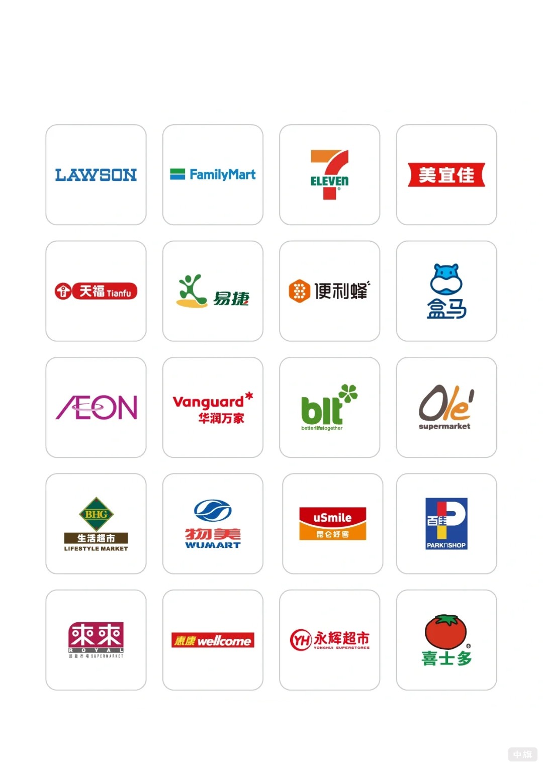 這些是國(guó)內(nèi)大型連鎖超市 這些是國(guó)內(nèi)大型連鎖超市